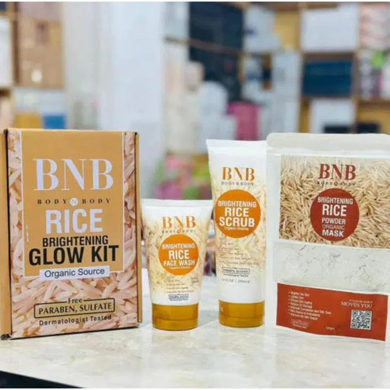 Reveal Your Natural Glow with the 3-in-1 Rice Brightening Glow Kit