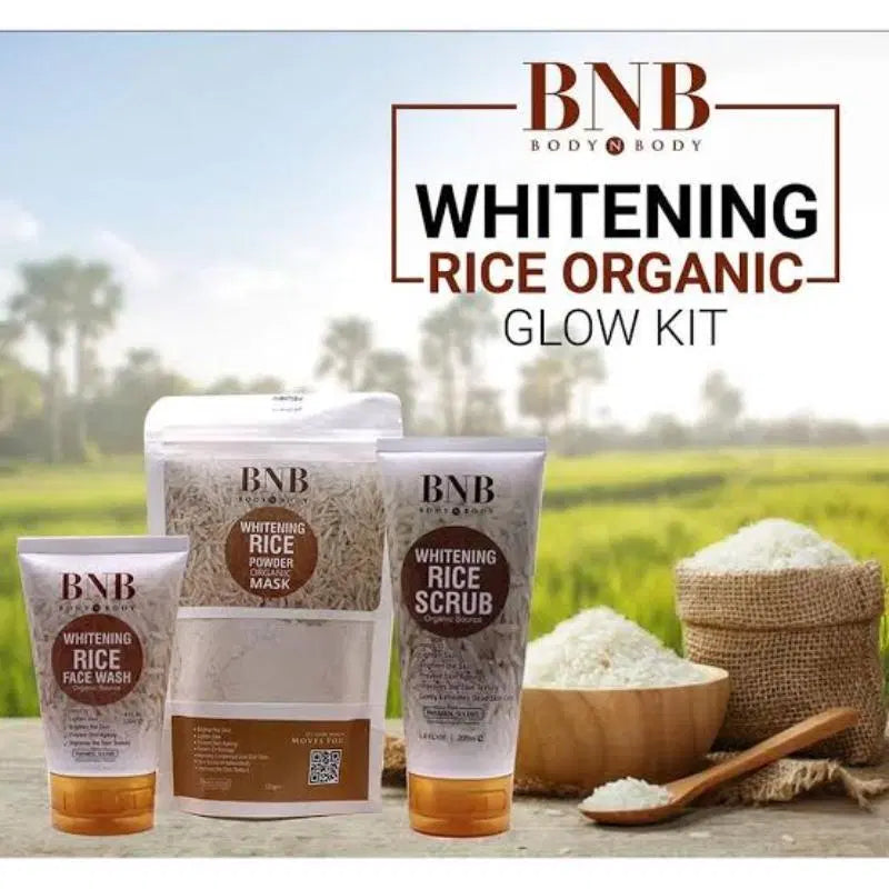 Reveal Your Natural Glow with the 3-in-1 Rice Brightening Glow Kit