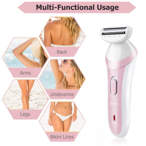 Lady Shaver Epilator & Shaving Head – Rechargeable Hair Removal Razor for Women